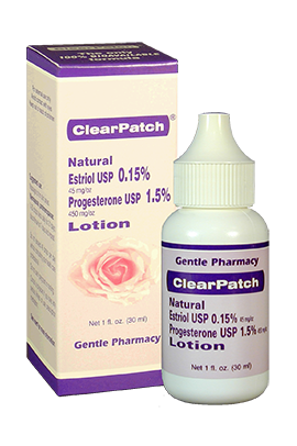 Natural Estriol USP and Progesterone USP Lotion